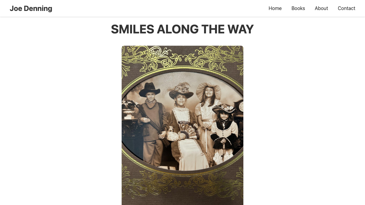 Joe Denning author site preview